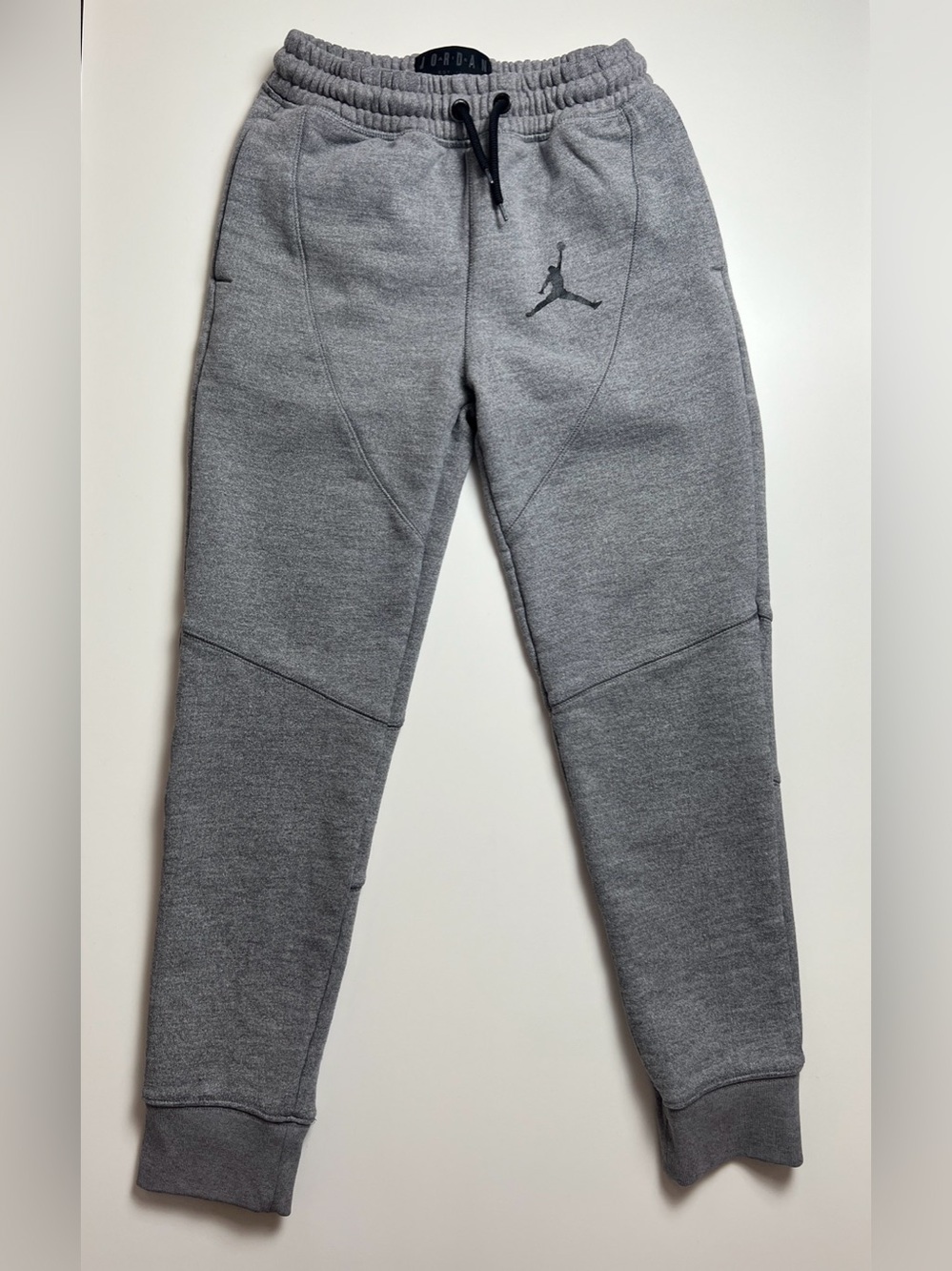 Jordan Air Boys Fleece Jogger Pants Gray Jumpman Youth M 10-12